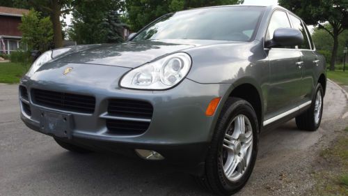 2004 porsche cayenne sport 3.2l v6 awd sunroof cd black leather super clean