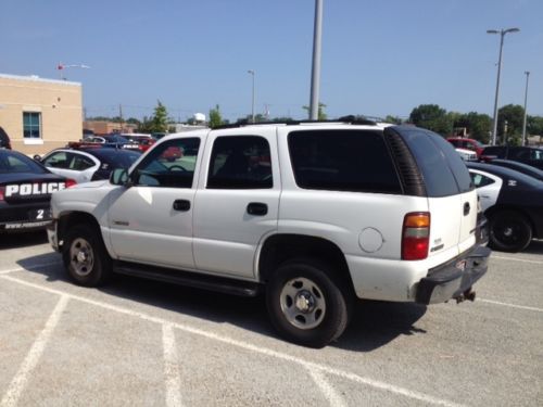 2002 chevrolet tahoe 4x4 former police vehicle