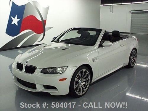 2011 bmw m3 convertible hard top tech/prem nav 19&#039;s 5k texas direct auto