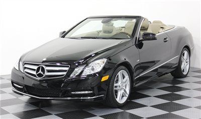 E350 cabriolet amg sport navigation black/beige heated seats neck scarf camera