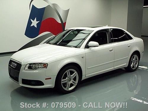 2008 audi a4 2.0t s-line turbo auto leather sunroof 62k texas direct auto