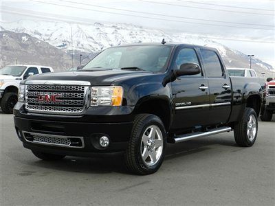 Crew cab slt denali 4x4 duramax diesel allison new leather heated ac seats clean