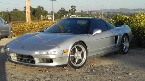 1991 acura nsx - sebring silver - 55,875 mi., black leather interior