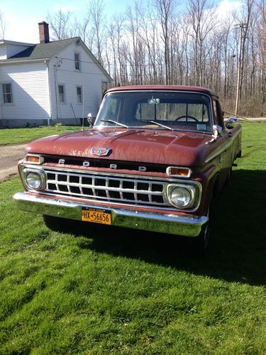 1965 ford f-100 pickup long bed costom cab