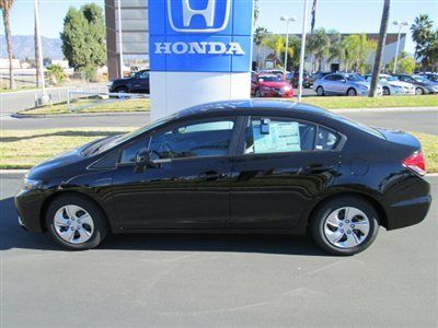 2013 honda civic sdn lx - crystal black pearl cd, a/c, mp3, power locks/windows