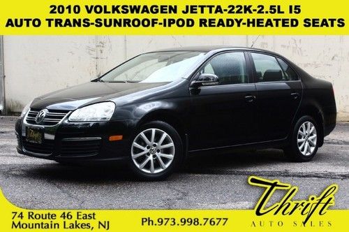 2010 volkswagen jetta-22k-2.5l i5-auto trans-sunroof-ipod ready-heated seats