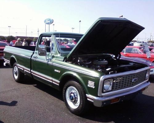 1972 chevy c20 pickup truck custom camper cheyenne