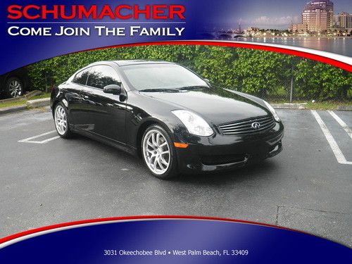 2006 infiniti g35 coupe black on black automatic sunroof