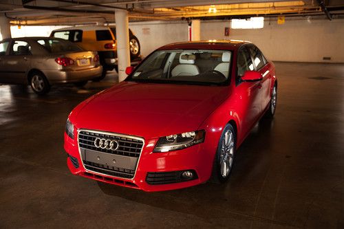 2010 audi a4 brilliant red / beige sedan 4-door 2.0l