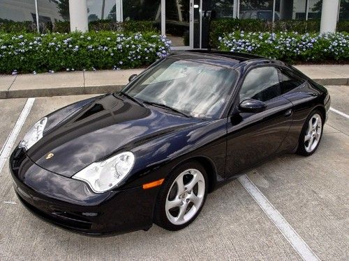 2004 04 porsche carrera targa coupe no reserve 6-spd manual