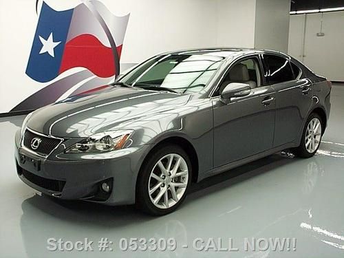 2012 lexus is250 awd sunroof nav climate leather 13k mi texas direct auto