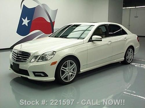 2010 mercedes-benz e550 sport p1 nav rear cam 18's 64k texas direct auto