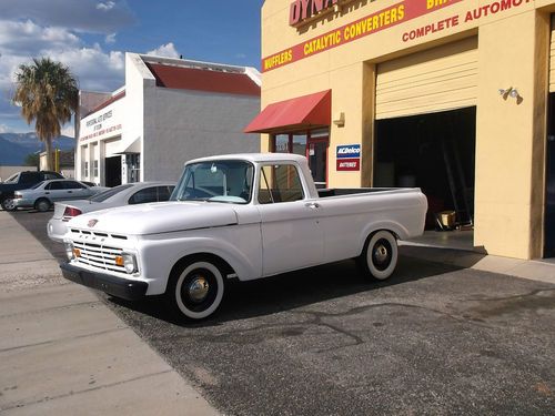 1963 ford f-100 uni-body short bed hot rod rat rod gasser( trade for chopper?)