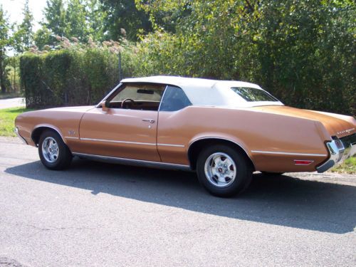 1972 olds cutlass convertible; low miles, rust-free  true survivor