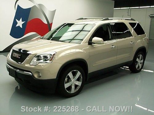 2011 gmc acadia awd 7-pass heated leather rear cam 54k! texas direct auto