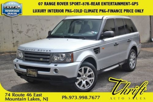 07 range rover sport-87k-rear entertainment-luxury interior pkg-cold climate pkg