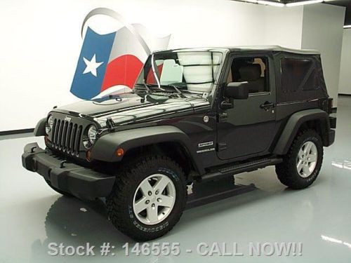 2010 jeep wrangler sport convertible 4x4 6-speed 67k mi texas direct auto