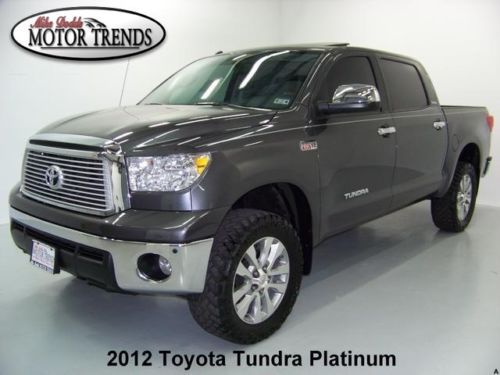 2012 toyota tundra 4x4 platinum crew max navigation rearcam heated ac seats 13k