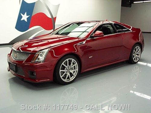 2011 cadillac cts-v coupe 6-spd sunroof recaro nav 47k texas direct auto