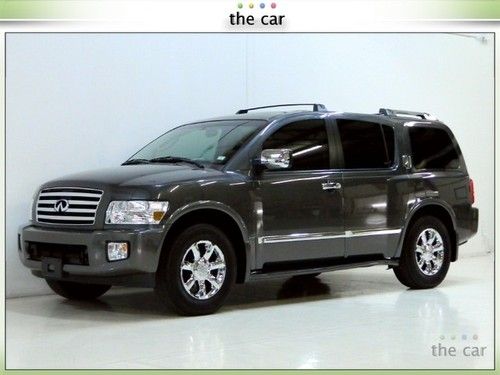 06 qx56 4x4 navi cam dvd phone 8 pass moonroof towing chrome xenon pristine