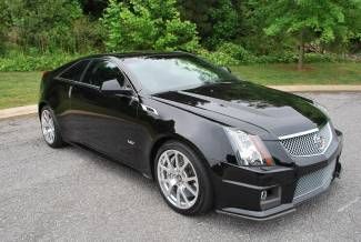 2012 cts v 2 door coupe black/black recaro pkg 11k sunroof like new no reserve