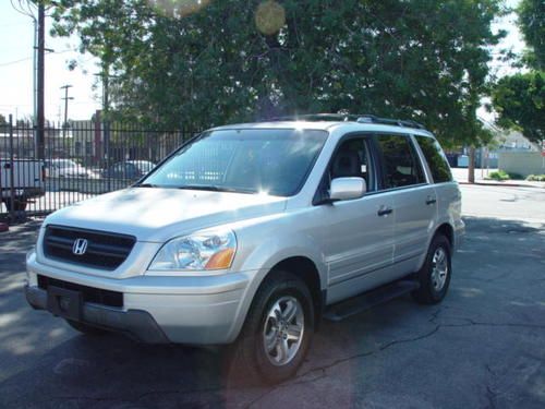 2005 honda pilot navigation black silver third row seat low miles