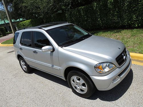 Extra nice 2004 ml350 awd - leather, moonroof, cd chgr, more, 49k miles, florida