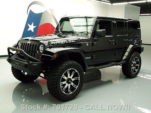 2009 jeep wrangler unltd rubicon 4x4 lifted hardtop 52k texas direct auto