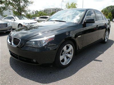 2006 bmw 530i sedan black premium, navigation, *one owner* 5 series  *fl