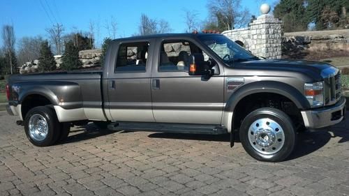 Ford f450 4x4 powerstroke diesel crew truck dually fx4 navigation heated leather