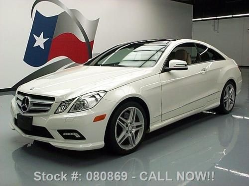 2011 mercedes-benz e550 coupe p2 pkg pano roof nav 43k texas direct auto