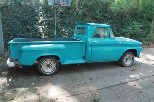 1962 chevrolet c-10 long bed step-side.