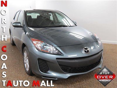 2013(13)mazda3i hatchback gray/black fact w-ty only 9k keyless spoiler phone mp3