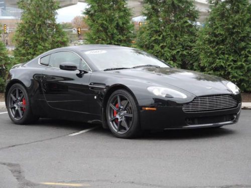 2007 aston martin v8 vantage - 10k miles - sportshift - onyx black / kestrel tan