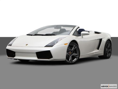 2008 silver lamborghini gallardo spyder convertible