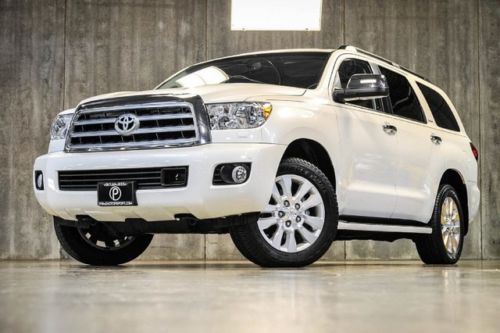 2013 toyota sequoia platinum! 1ownr! loaded! navigation! rear dvd! only 11k mi!