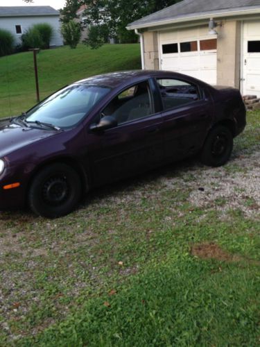 2000 plymouth neon high line sedan 4-door 2.0l