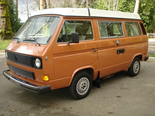 1982 volkswagen vw vanagon westfalia westy pop top camper diesel rare no reserve