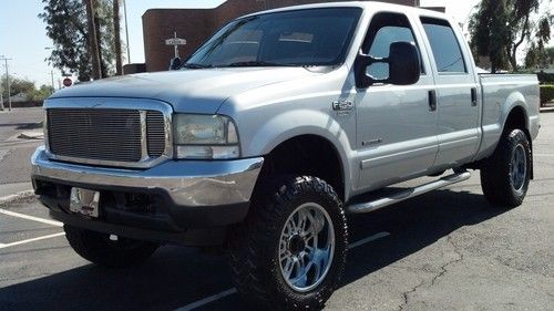 Big bad lifted ford 7.3 diesel powerstroke crew cab 4x4 rust free arizona truck