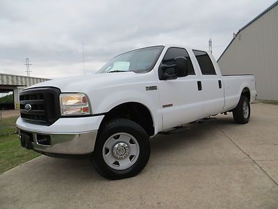 06 f250 xl power-stroke (diesel) crew 4x4 lwb low miles carafx dealer trade tx