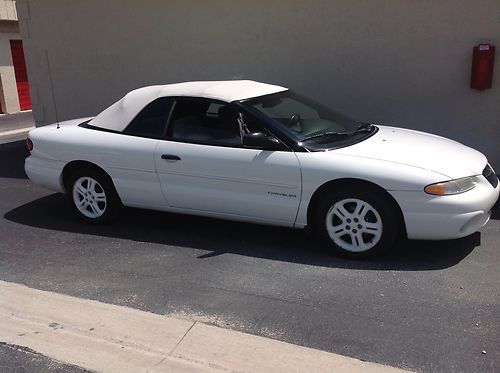 2000 chrysler sebring convertible all white edition