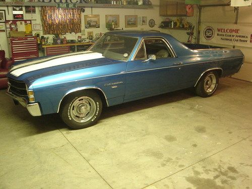 1972 chevrolet el camino custom standard cab pickup 2-door 5.7l