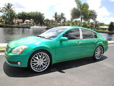 05 nissan maxima*chameleon paint*loaded lux&amp;sport*22" chrome rims*htd seats*fla