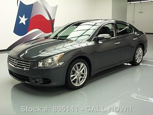 2009 nissan maxima 3.5 sv auto sunroof htd leather 66k texas direct auto