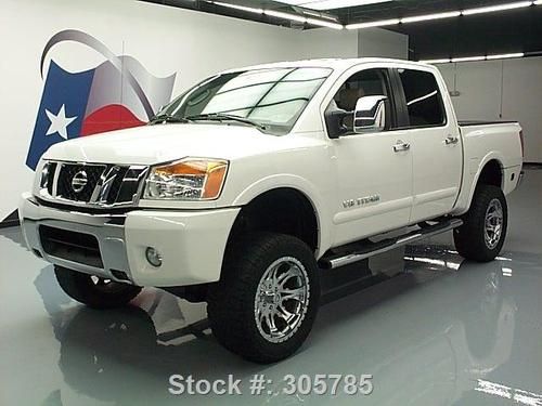 2009 nissan titan le crew 4x4 lifted sunroof nav 64k mi texas direct auto