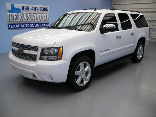 We finance! 2007 chevrolet suburban ltz heated leather tv bose 20 rim texas auto