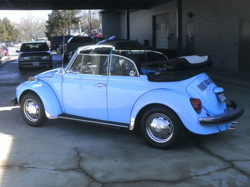 1974 vw super beetle convertible, older restoration, no rust- prepped for spring