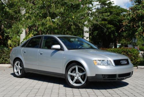 2004 audi a4 1.8 turbocharged 4-cyl 5-speed shiftable auto bose audio sunroof