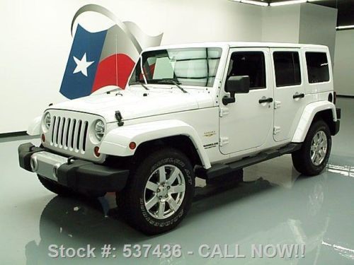 2013 jeep wrangler unltd sahara 4x4 hardtop nav 221 mi texas direct auto