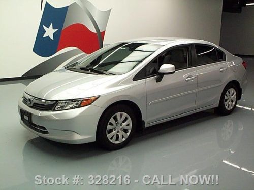 2012 honda civic lx sedan  automatic cruise control 7k! texas direct auto